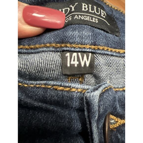 Judy Blue Relaxed Fit Women Size 14W Stretch High Rise Tummy Control Denim Jeans - Picture 9 of 14